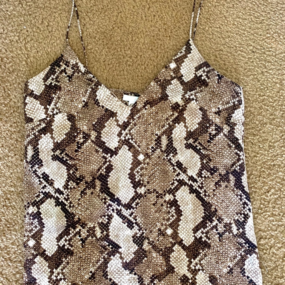 Faux Snake Skin Blouse